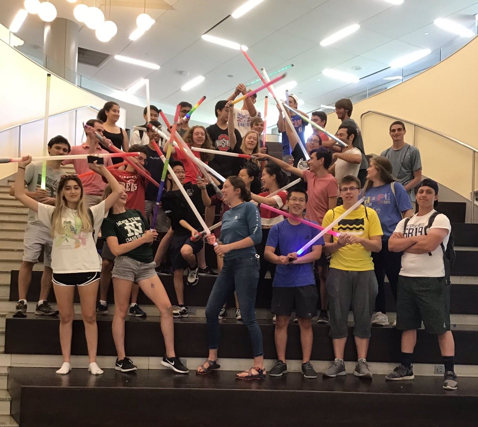 2019 STEM Student Camp Counselors Having Fun After Camp 